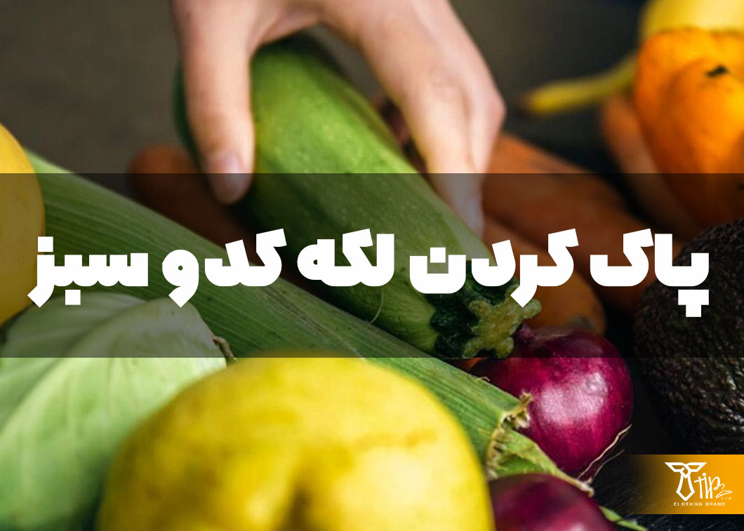 پاک کردن لکه کدو سبز از روی مبلمان