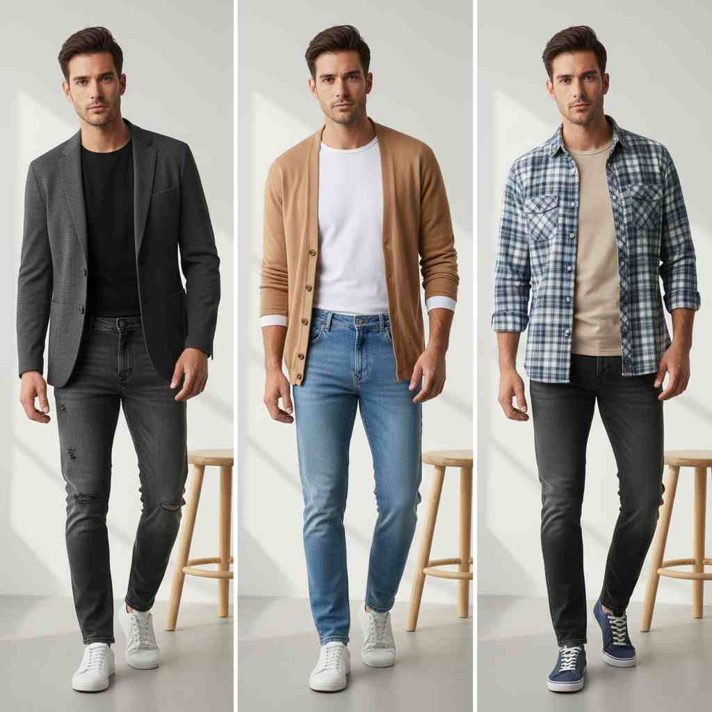 شلوار جین در موقعیت های مختلف