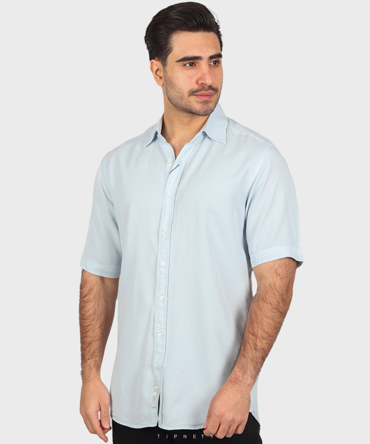 پیراهن آستین کوتاه کلاسیک مردانه