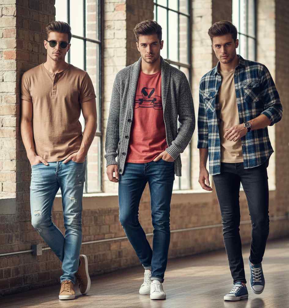 سایز شلوار لی مردانه