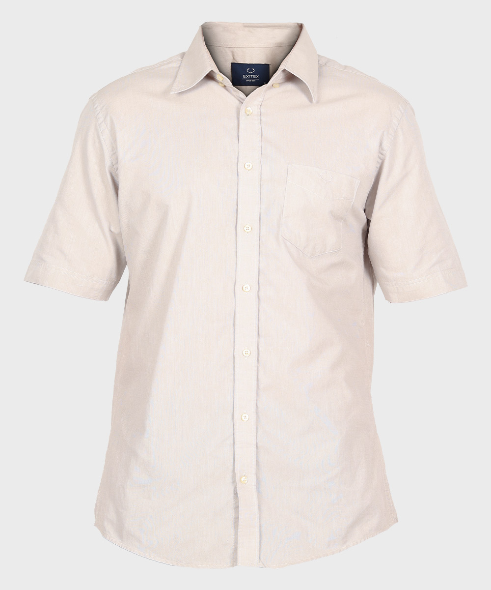 پیراهن آستین کوتاه مردانه ساده مجلسی 1002
