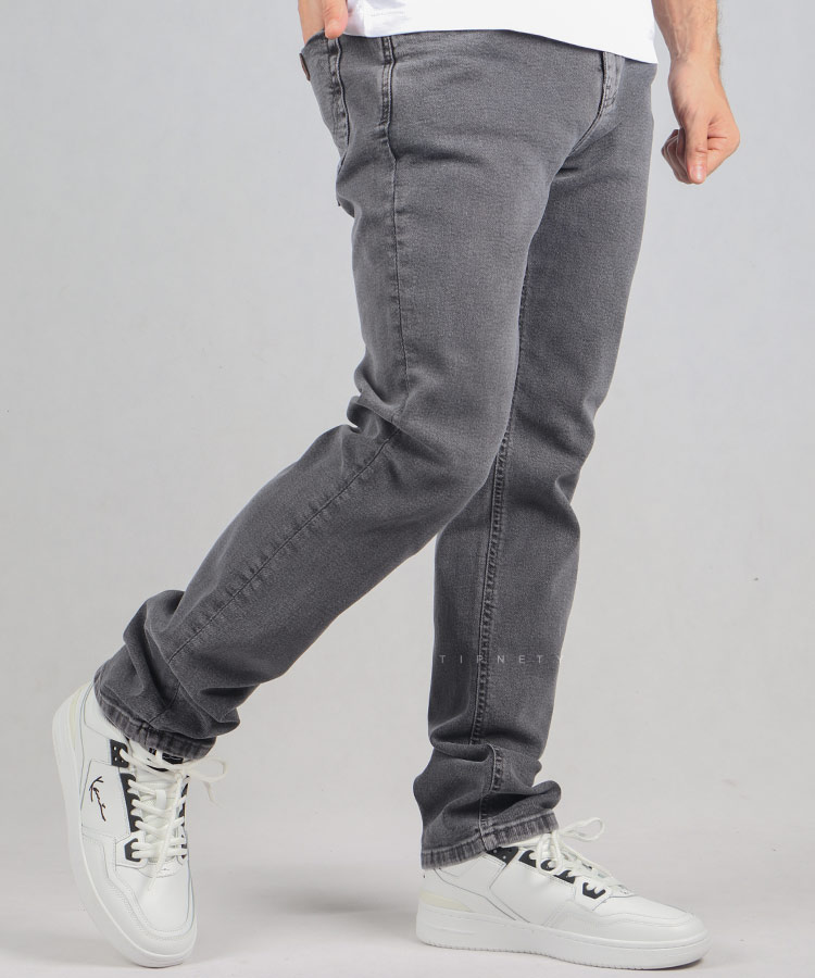                                     طوسی تینت ذغالی آبی شلوار جین رگولار 3823  - تصویر 6