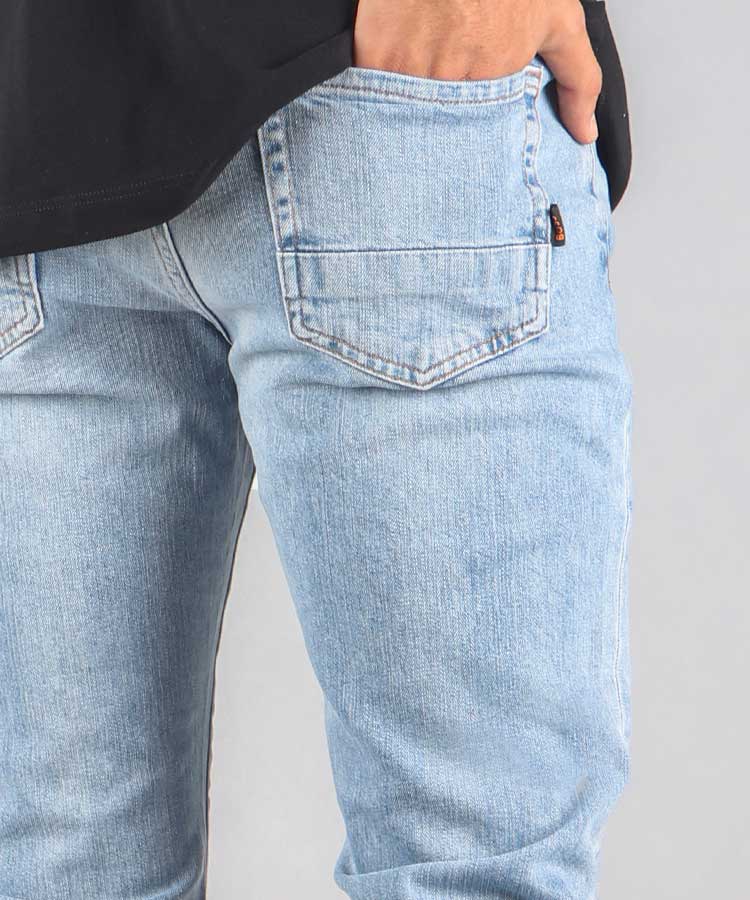                 آبی روشن شلوار جین اسلیم 0108  - تصویر 4