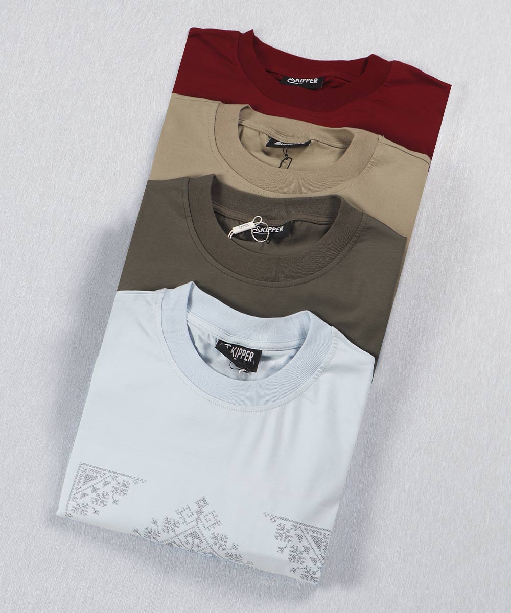 تیشرت باکسی مردانه طرحدار 1719