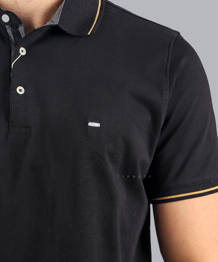                     مشکی تیشرت یقه دار 8112  - تصویر 3