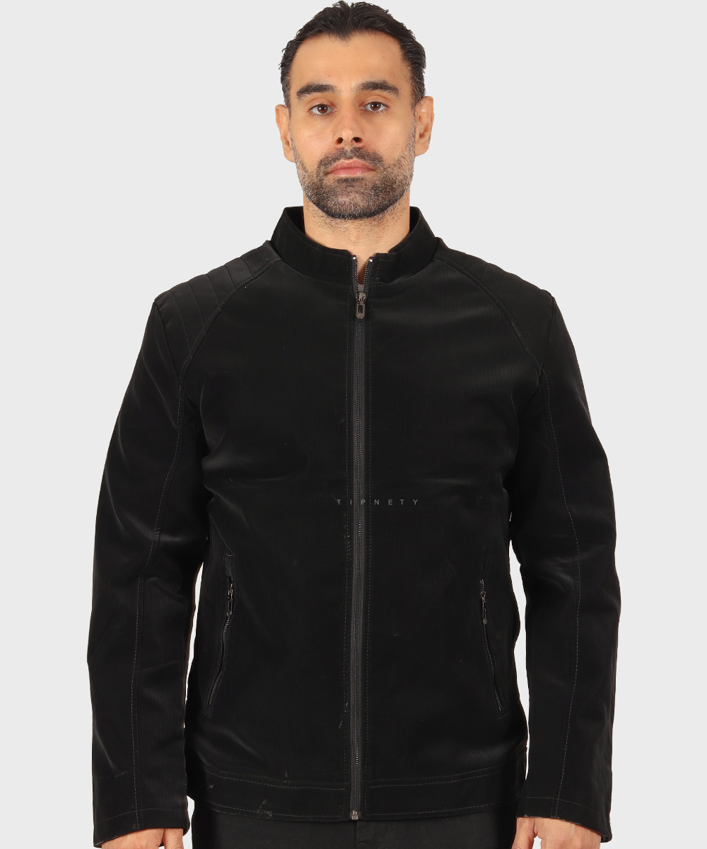                 سبز کرم مشکی زمستانه کت چرم 6015  - تصویر 3