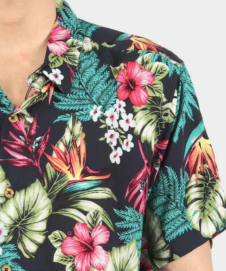 پیراهن مردانه هاوایی آستین کوتاه گلدار 2020