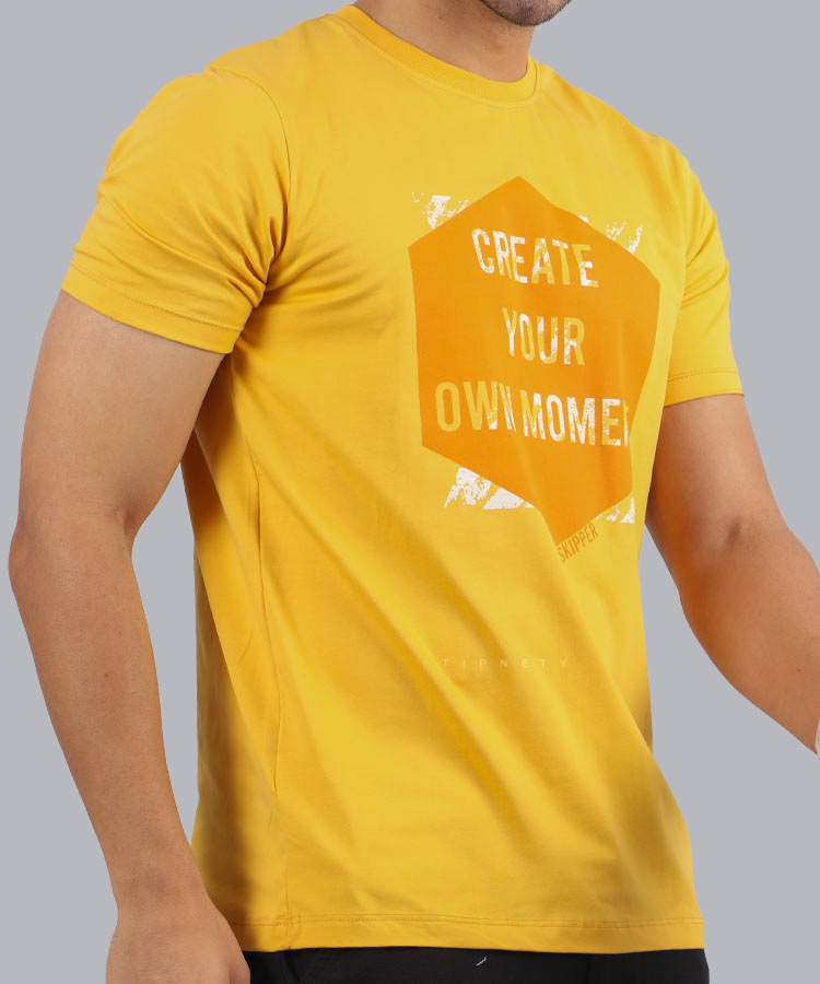                                                                                                                                                                                                 لجنی قرمز زرد سورمه ای مشکی تیشرت چاپی 1611  - تصویر 4