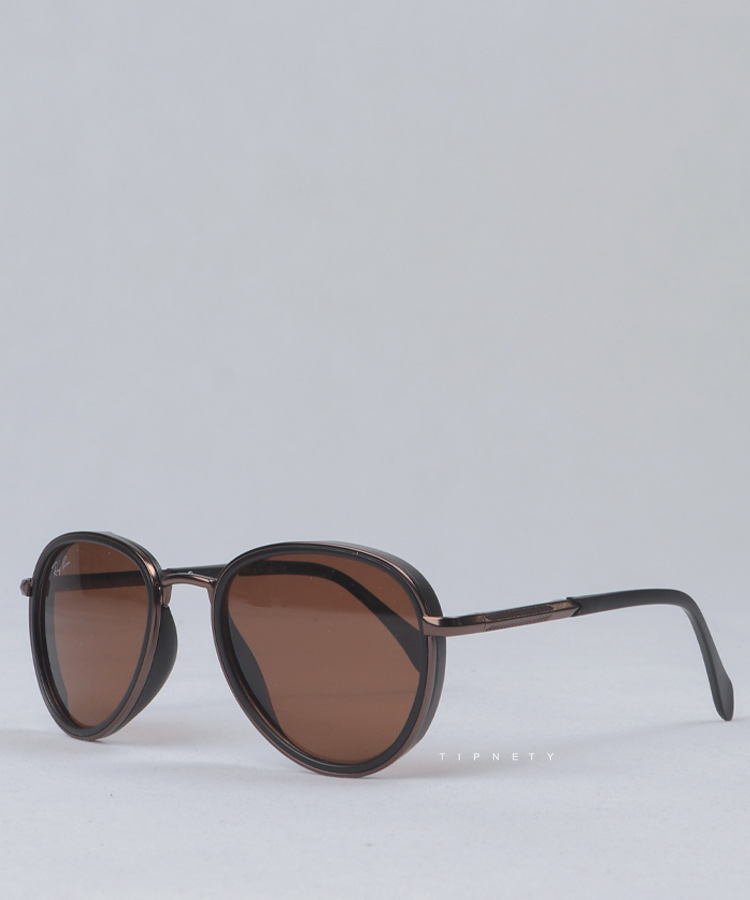         قهوه ای عینک آفتابی 8056  - تصویر 4