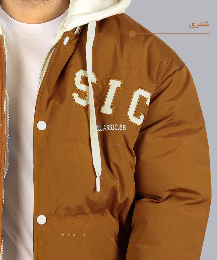                                         شتری استخوانی مشکی پاییزه سویشرت 2886  - تصویر 5