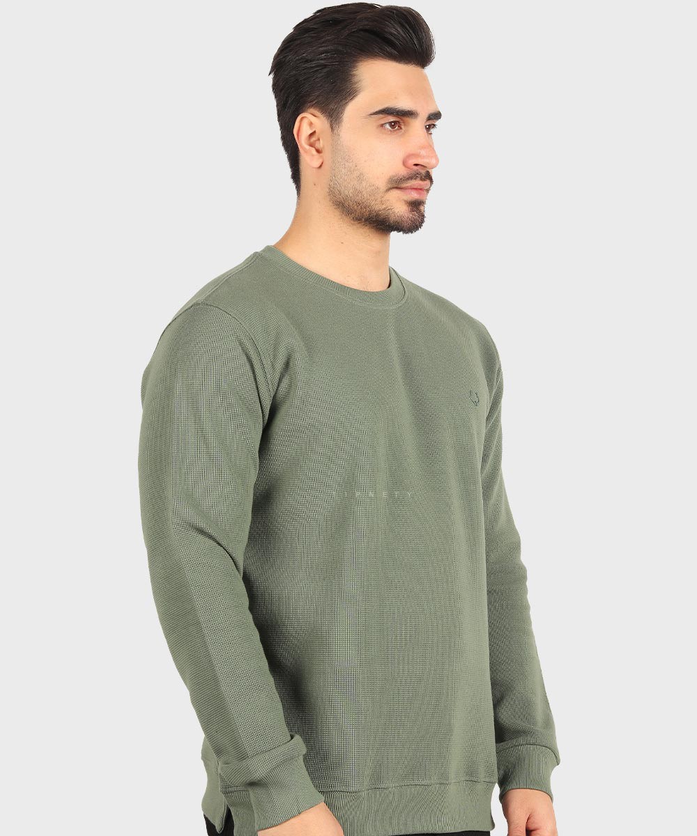           سورمه ای خاکی سبز شکلاتی پاییزه تیشرت 4416  - تصویر 13