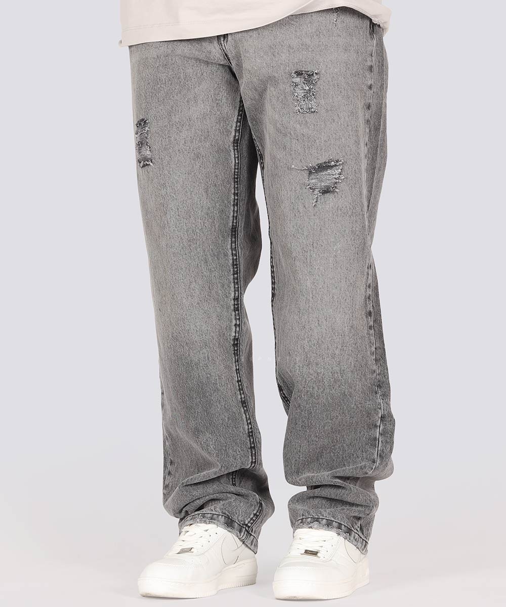             طوسی شلوار جین بگ استایل 4901  - تصویر 3