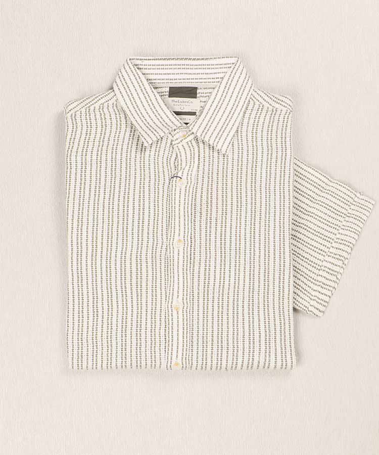 پیراهن مردانه کنفی آستین کوتاه لجنی 5391