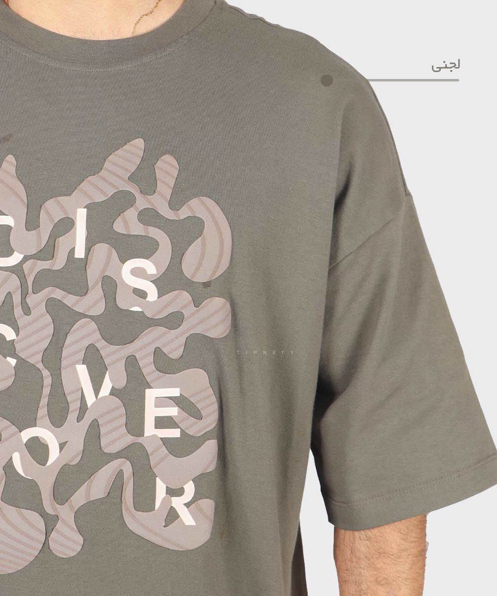                                         کاربنی یاسی لجنی کله غازی خاکی دودی پسته ای سبز سفید تیشرت لش 1729  - تصویر 12