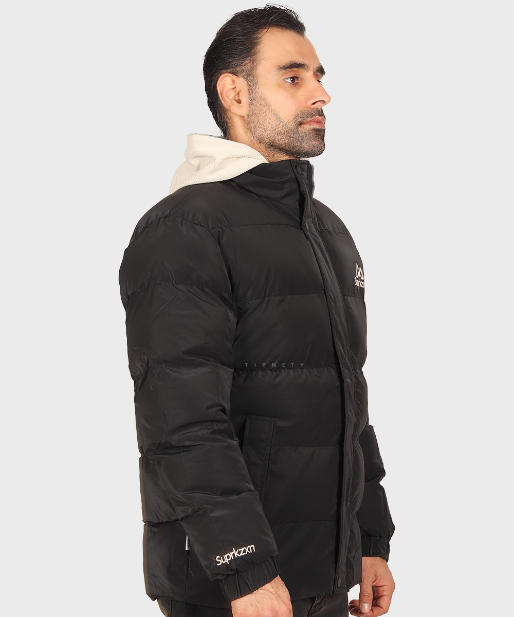                               صدری سبز سفید مشکی زمستانه کاپشن 0218  - تصویر 12