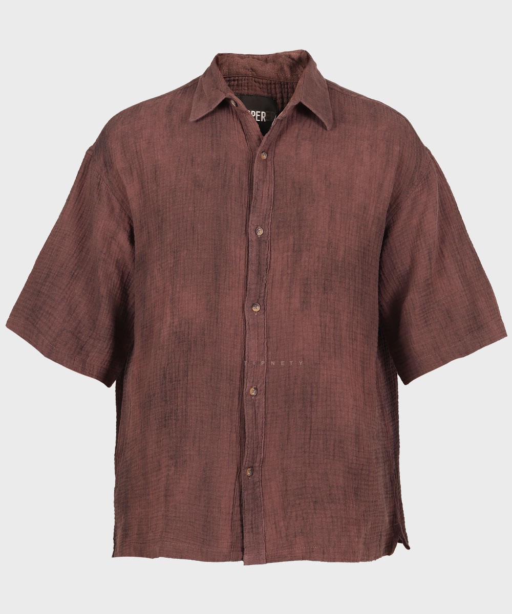 پیراهن باکسی مردانه آستین کوتاه 2683