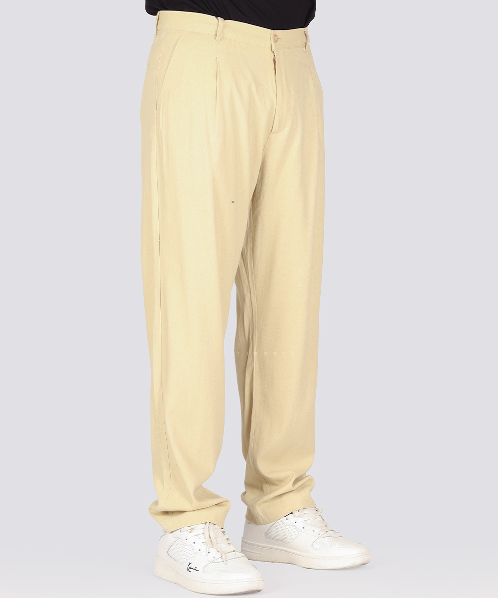                                                   استخوانی کرم مشکی سبز شلوار پارچه ای لینن 4937  - تصویر 15