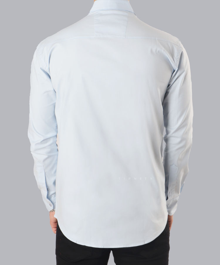                                                                                                                                                                                                             طوسی تیره سورمه ای آبی روشن طوسی روشن سفید لجنی پیراهن آستین بلند فیت 0671  - تصویر 11