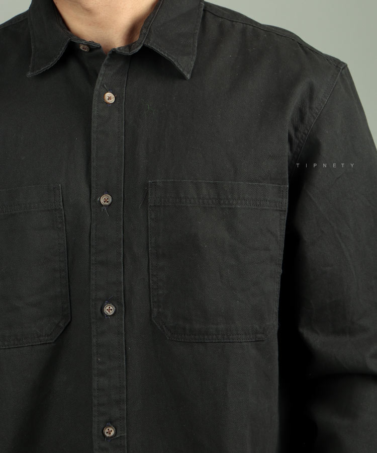                     ذغالی پیراهن آستین بلند فیت 4137  - تصویر 3