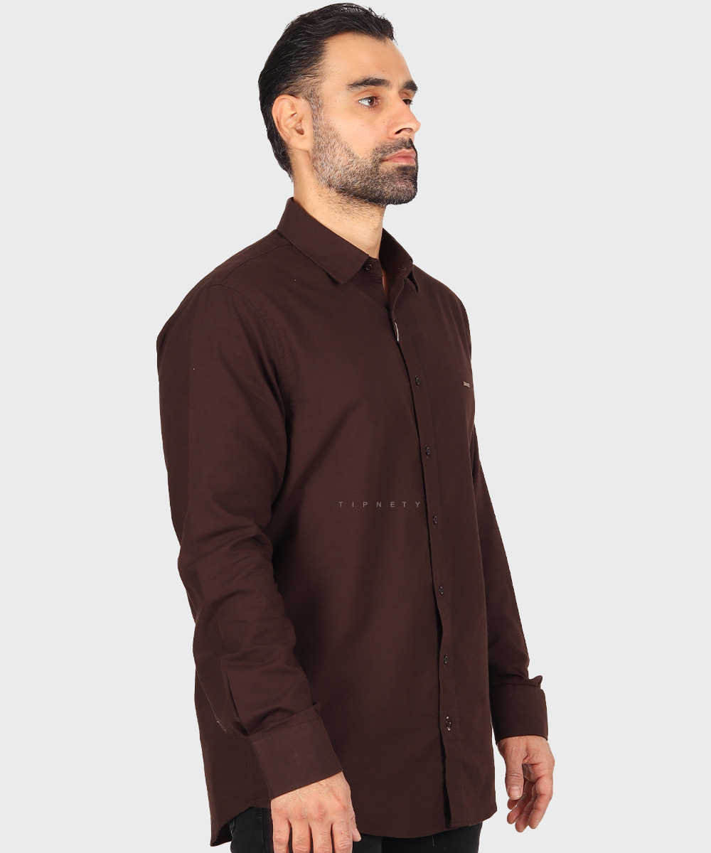                                                             سفید سورمه ای قهوه ای سبز مشکی آبی روشن لجنی ذغالی پیراهن آستین بلند فیت 5499  - تصویر 17