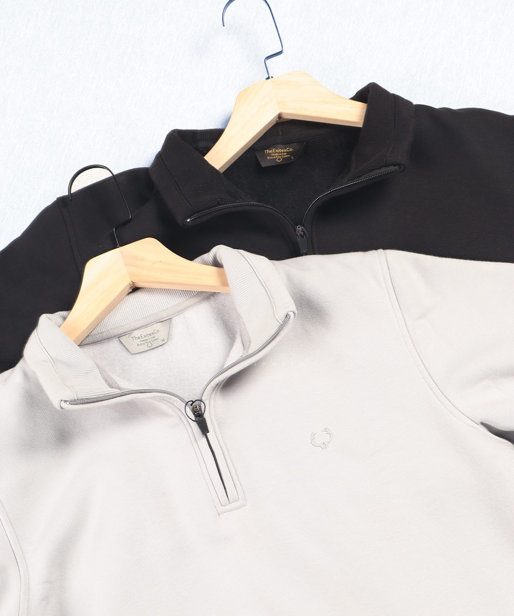 دورس نیم زیپ مردانه ساده 0653