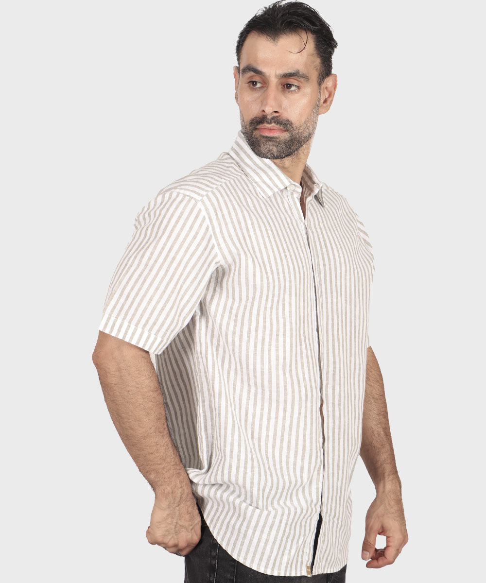         زیتونی پیراهن آستین کوتاه فیت 4040  - تصویر 16