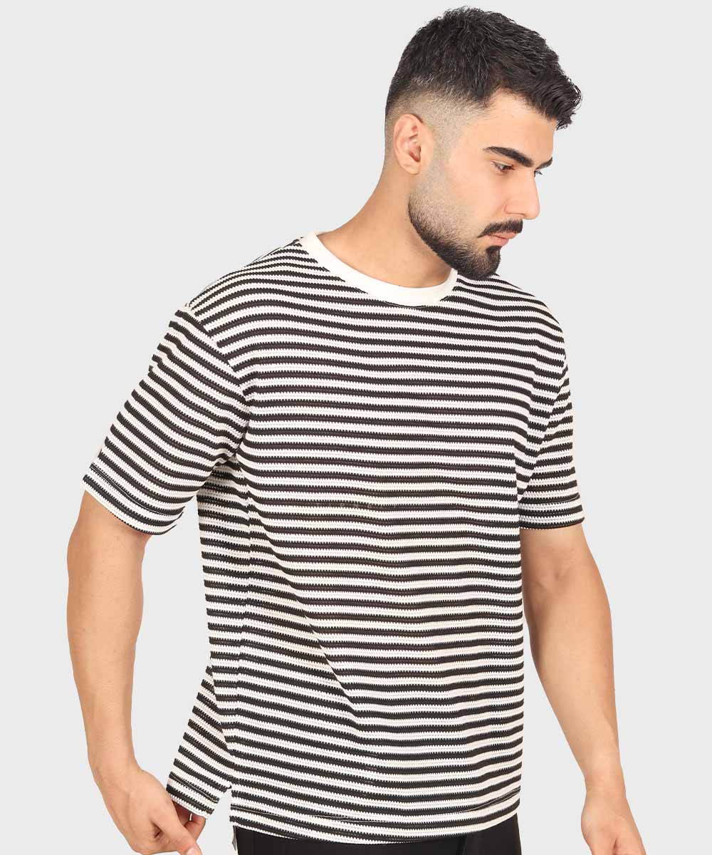         طوسی کرم مشکی تیشرت لش 1667  - تصویر 8