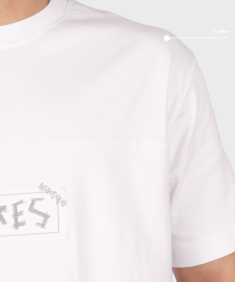         شکلاتی پسته ای سفید تیشرت لش 1685  - تصویر 5