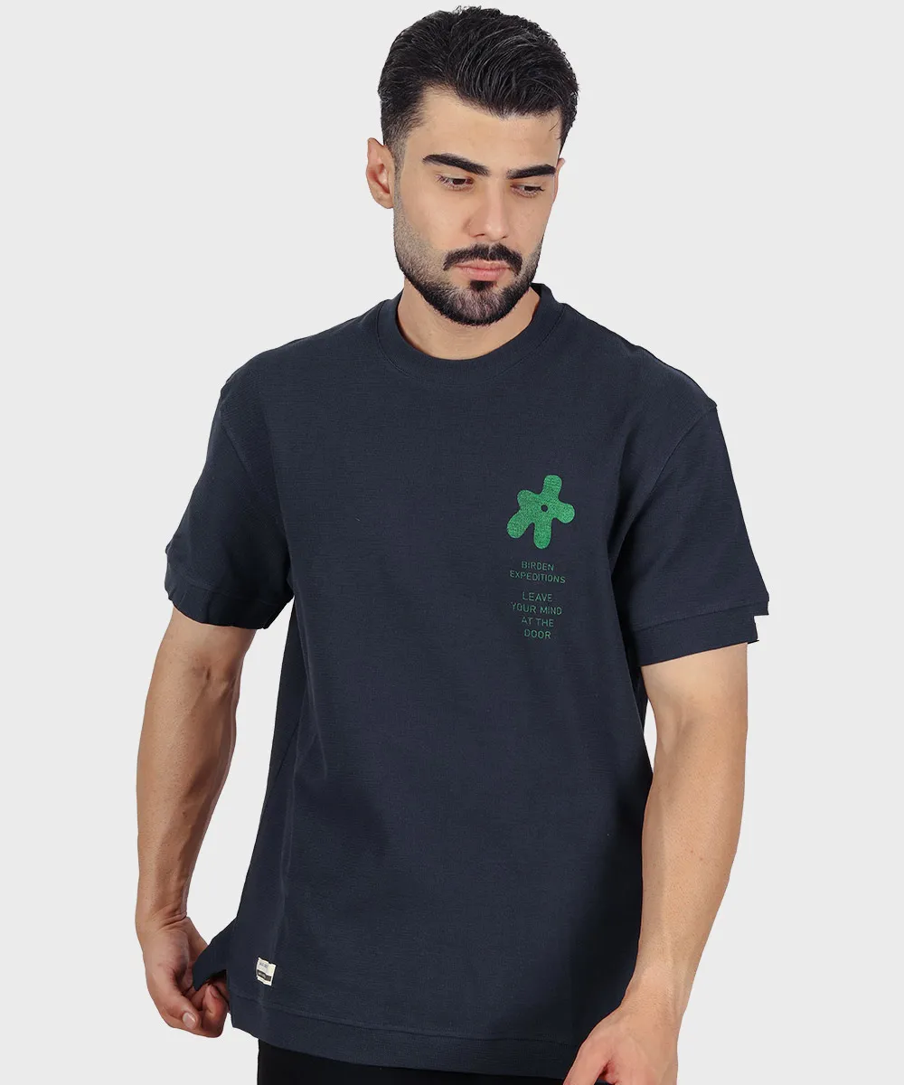                                                                                                                                                                   لجنی شیری مشکی نوک مدادی صدری سورمه ای کرم آبی روشن تیشرت چاپی 4209  - تصویر 5