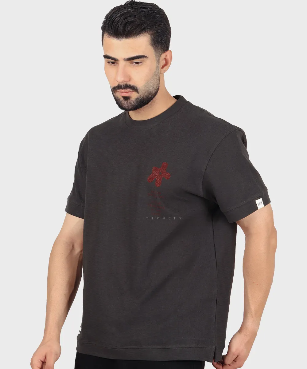                                                                                                                                                                   لجنی شیری مشکی نوک مدادی صدری سورمه ای کرم آبی روشن تیشرت چاپی 4209  - تصویر 3