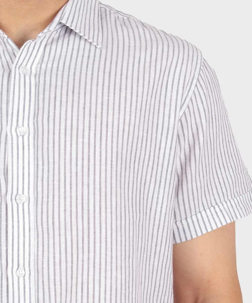 سبز طوسی تیره آبی پیراهن آستین کوتاه فیت 1427  - تصویر 6