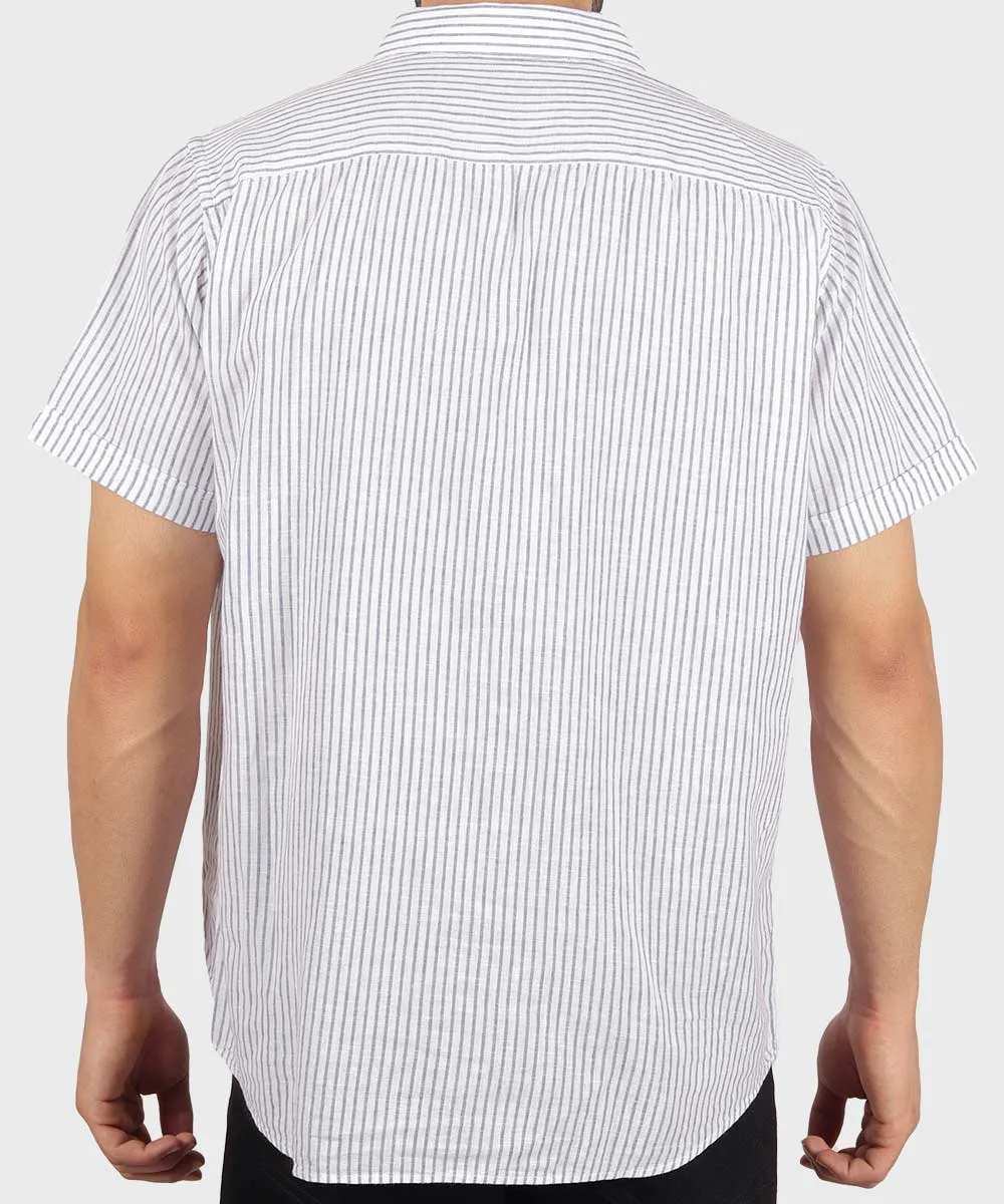 سبز طوسی تیره آبی پیراهن آستین کوتاه فیت 1427  - تصویر 12