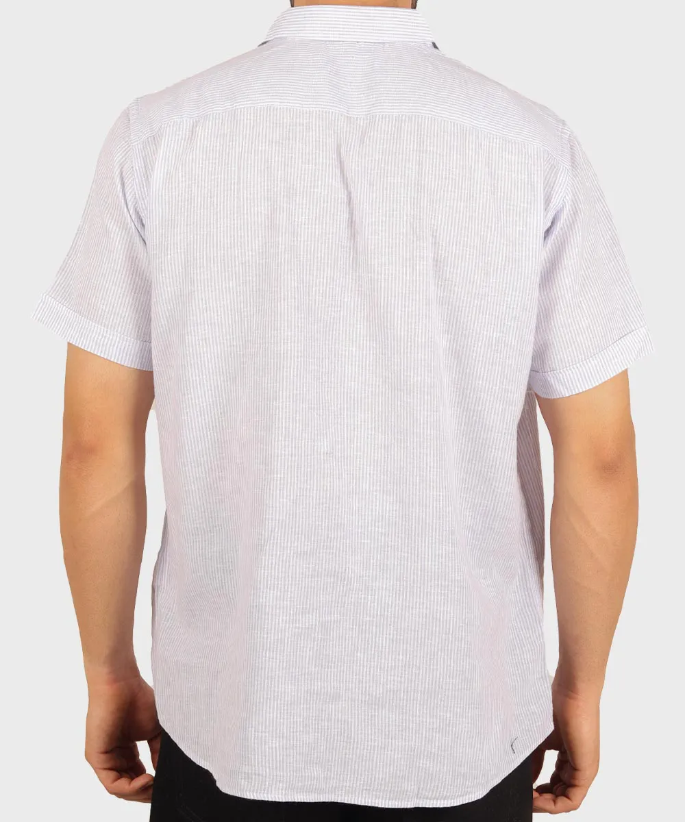 کرم قهوه ای یاسی پیراهن آستین کوتاه فیت 1428  - تصویر 9