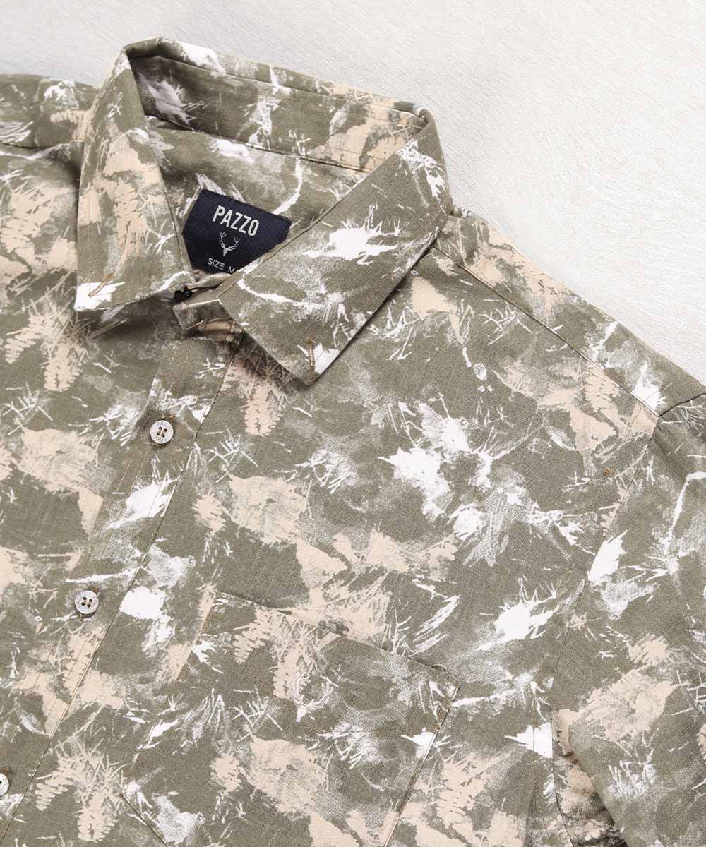                   لجنی سورمه ای پیراهن آستین کوتاه کلاسیک 5506  - تصویر 6