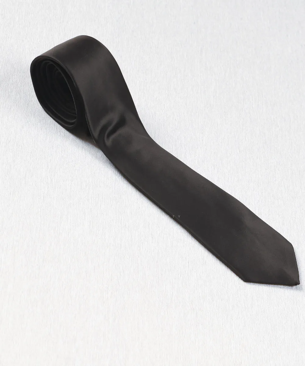 کراوات مشکی ساده 7755