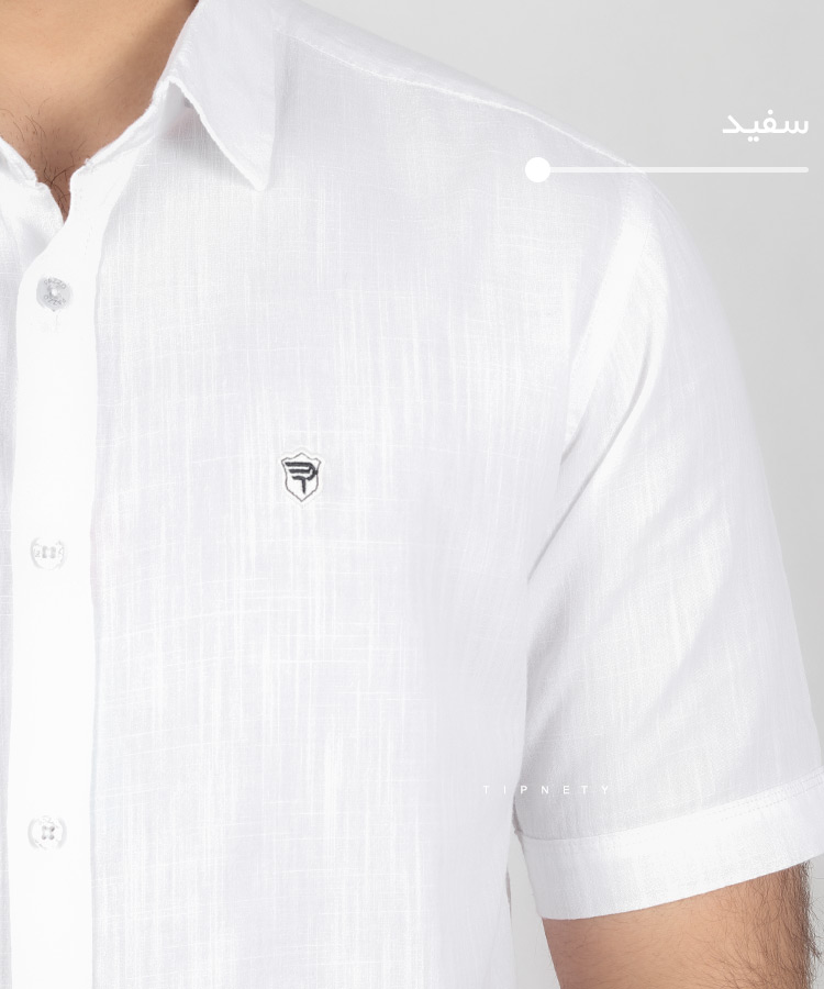                     لجنی زیتونی سبز آبی روشن آبی تیره سفید صدری سورمه ای خاکی پیراهن آستین کوتاه فیت 0876  - تصویر 17