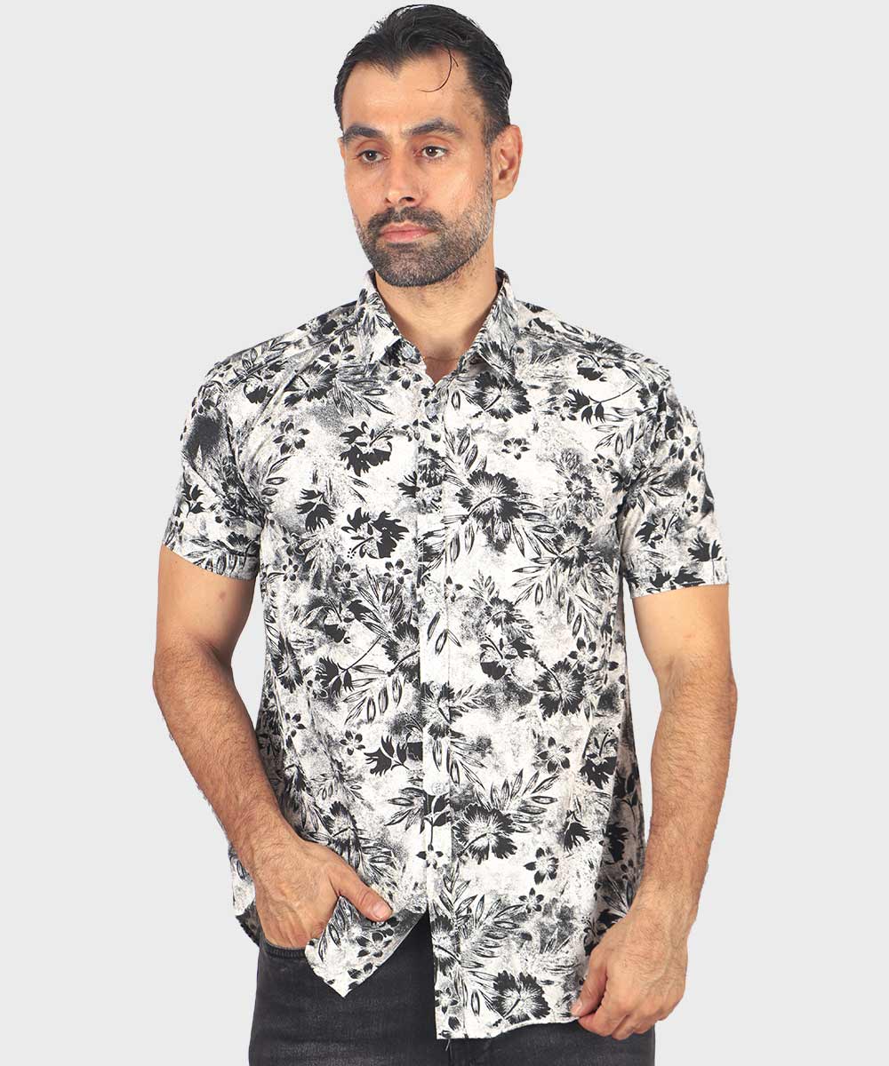 پیراهن مردانه آستین کوتاه طرحدار 0935