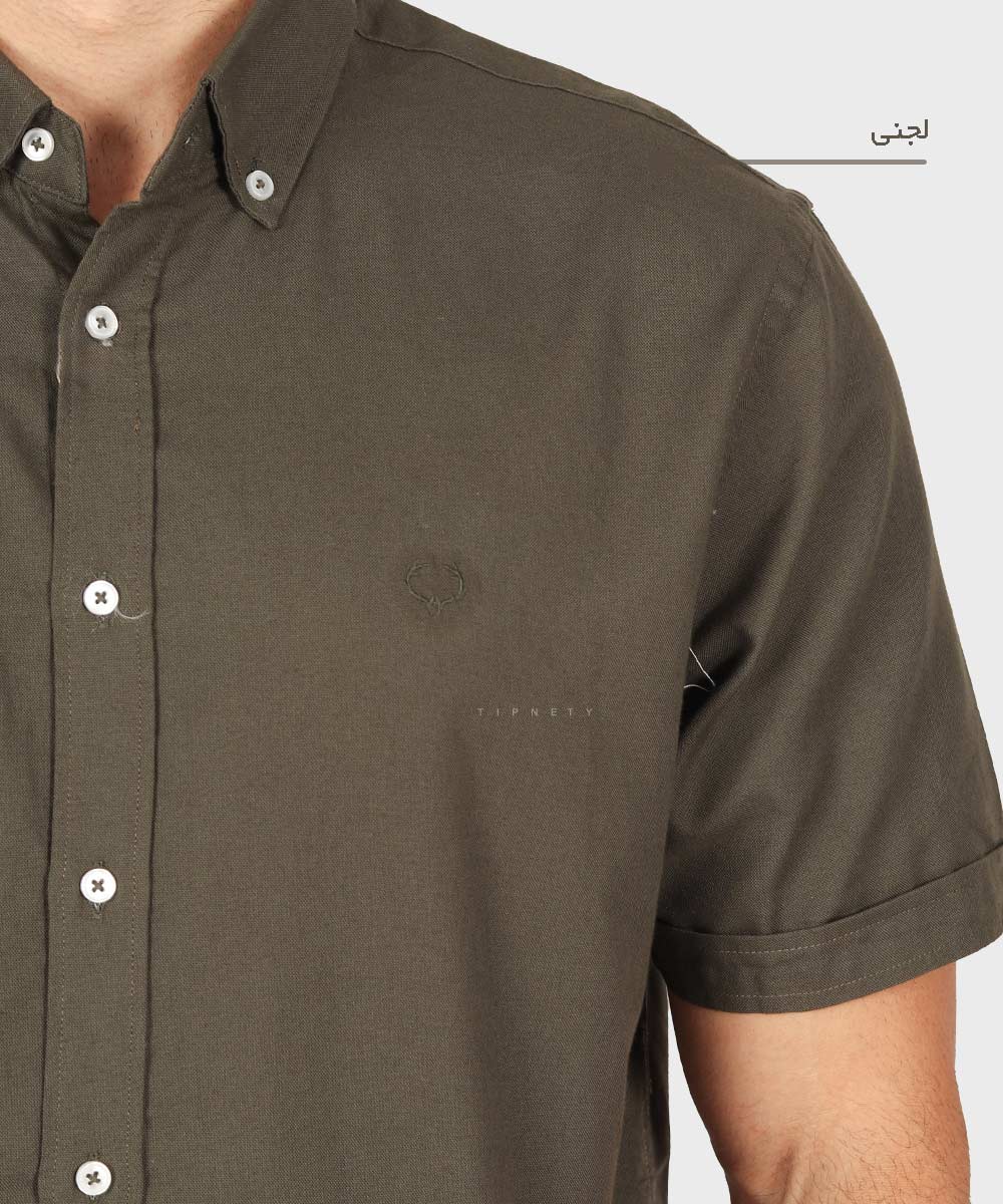                         لجنی یشمی سفید پیراهن آستین کوتاه فیت 5379  - تصویر 6