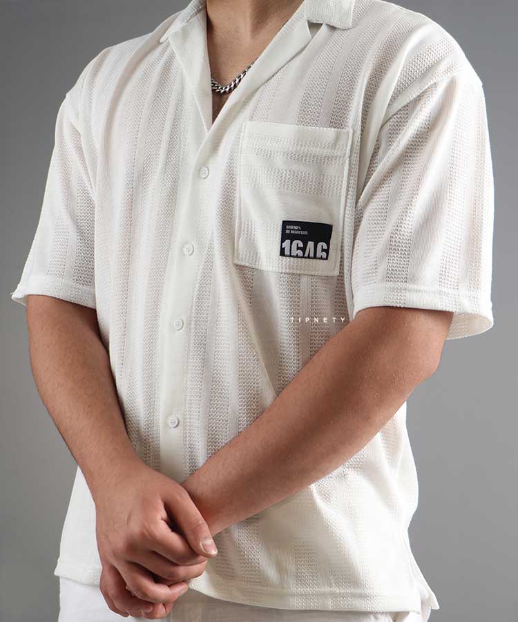                                                                                 مشکی سفید طوسی سبز پیراهن یقه انگلیسی 0765  - تصویر 4