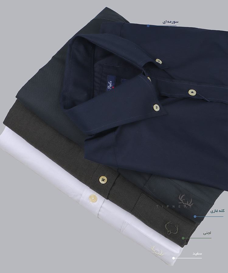 پیراهن آستین کوتاه مردانه ساده مجلسی 1002