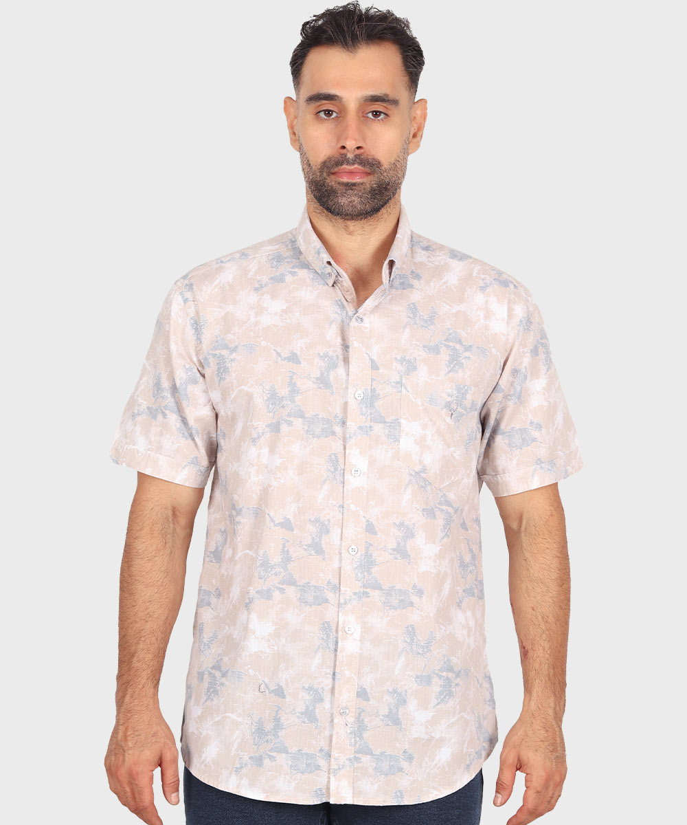 پیراهن مردانه آستین کوتاه طرحدار 5525