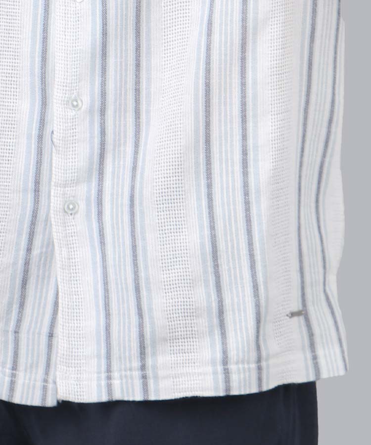                                     آبی روشن پیراهن یقه انگلیسی 1258  - تصویر 6