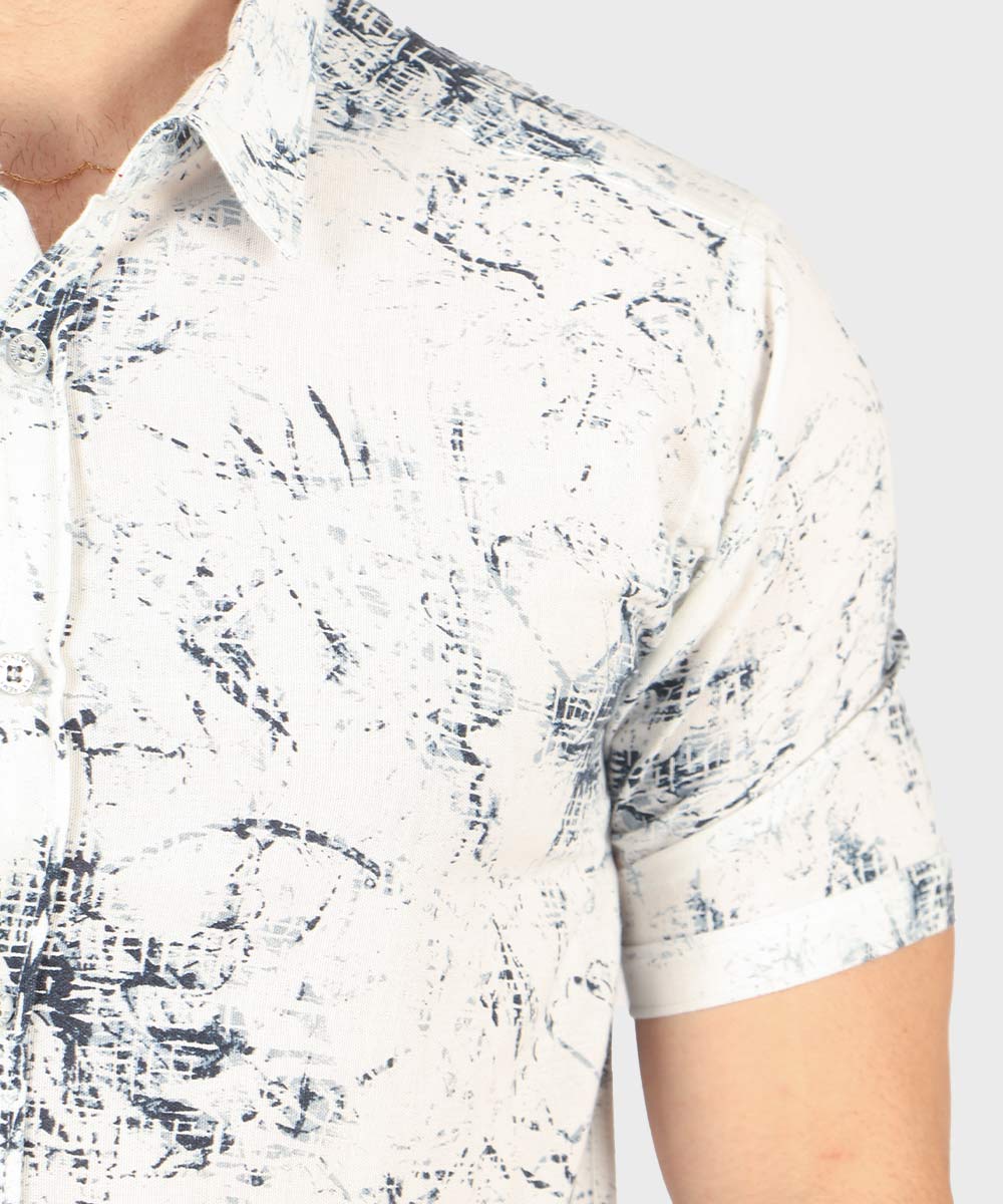 پیراهن مردانه آستین کوتاه طرحدار 0955