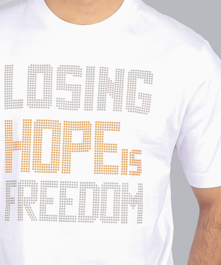                                                                                                 سفید خاکی مشکی تیشرت چاپی 1304  - تصویر 5