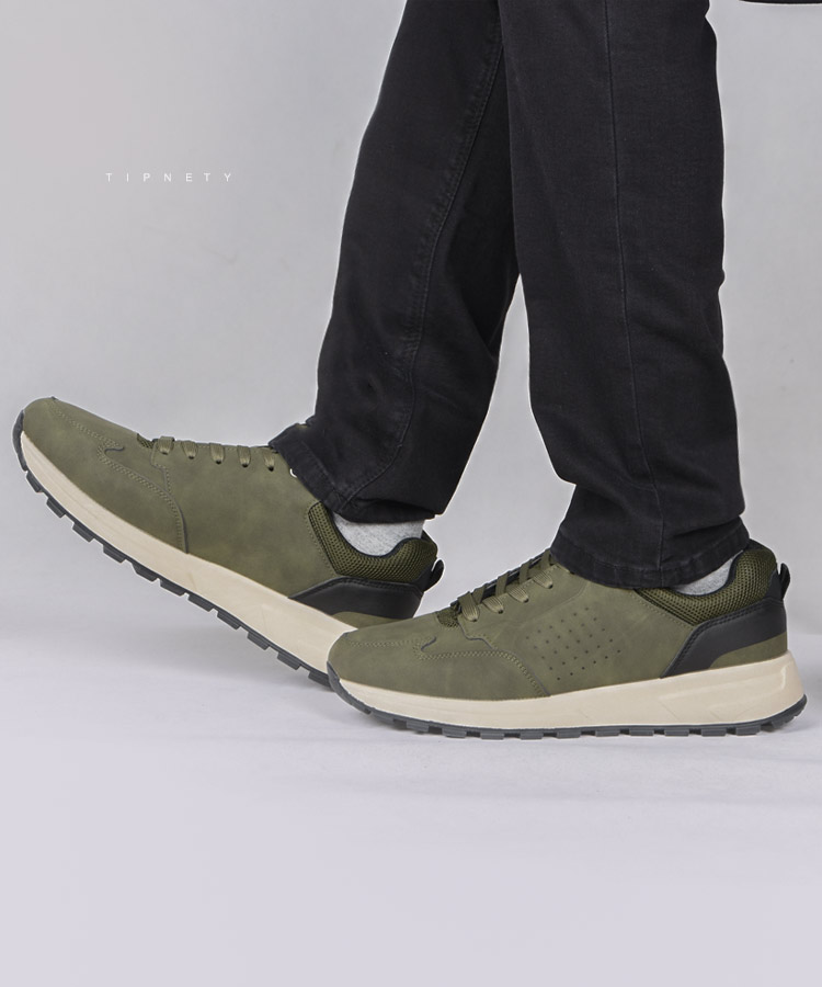                                         سبز قهوه ای مشکی کفش روزمره (کتانی) 1687  - تصویر 3