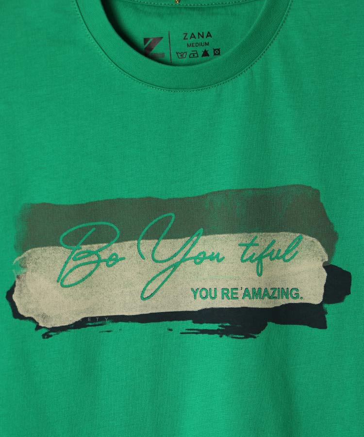                                                                 قرمز سورمه ای سبز سفید تیشرت چاپی 1191  - تصویر 4