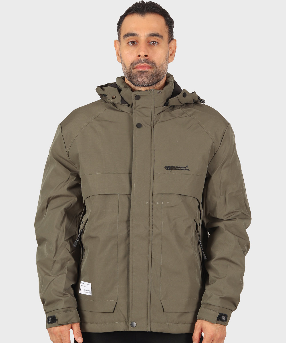           سبز استخوانی مشکی فسفری زمستانه کاپشن 7301  - تصویر 5