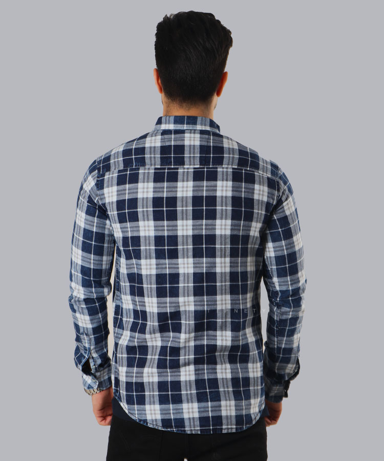                                                             نارنجی سورمه ای پسته ای آبی پیراهن آستین بلند فیت 0532  - تصویر 4