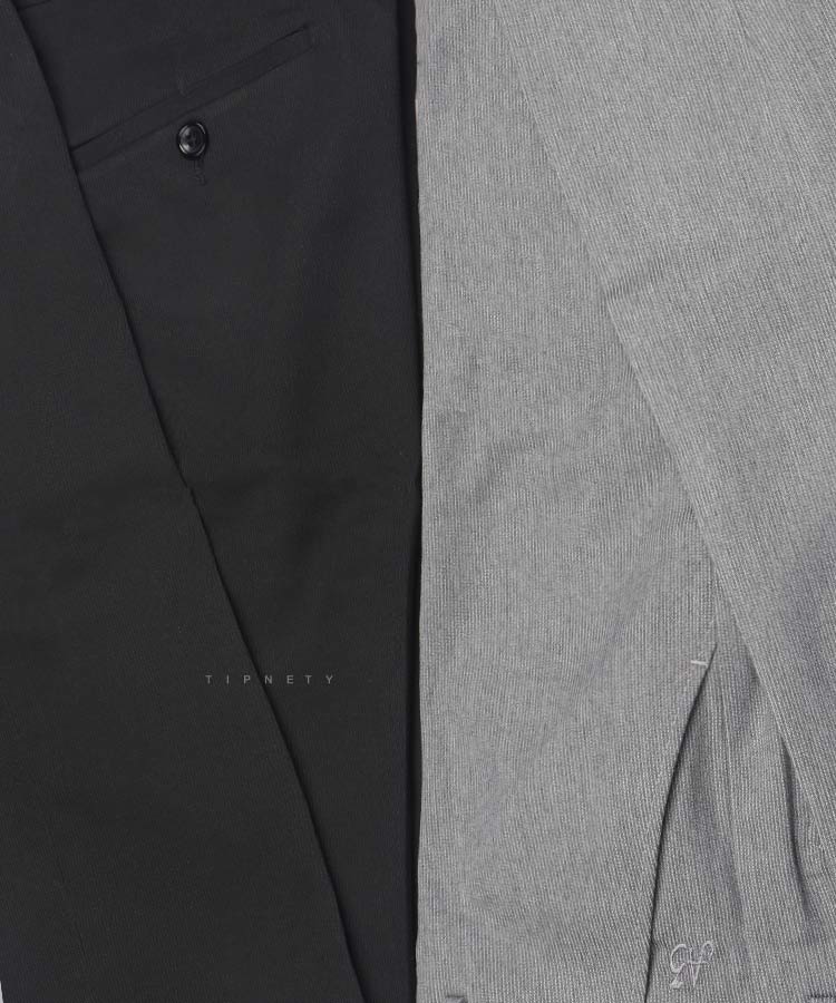                                                                                                                                                                                       شکلاتی مشکی نوک مدادی سورمه ای ذغالی طوسی شلوار پارچه ای راسته 0124  - تصویر 11