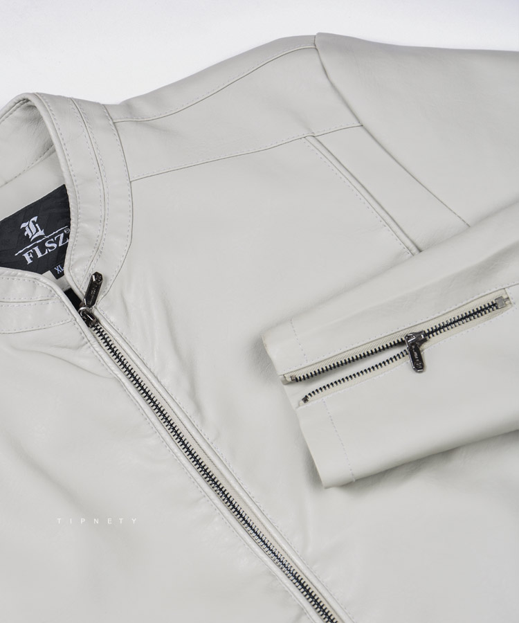                 طوسی مشکی سبز زمستانه کت چرم 2330  - تصویر 3